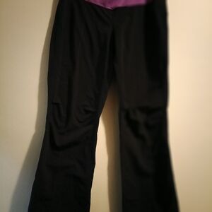 lululemon athletica Black and Purple Flare Pants